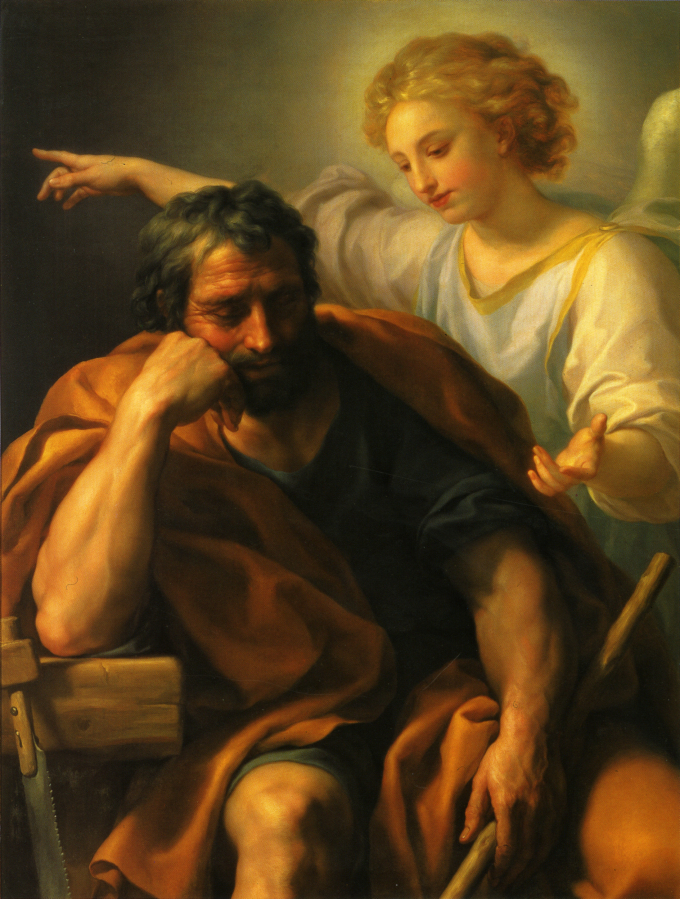 Anton Raphael Mengs – Angel Appears to Joseph in a Dream (1773/1774)